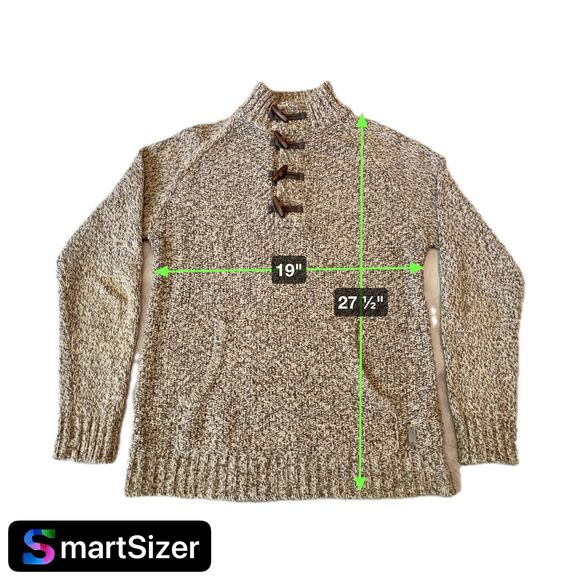 JB Holt Men's Mock Neck Chunky Knit Sweater Button Pocket Gray Heather Size M - Picture 3 of 8